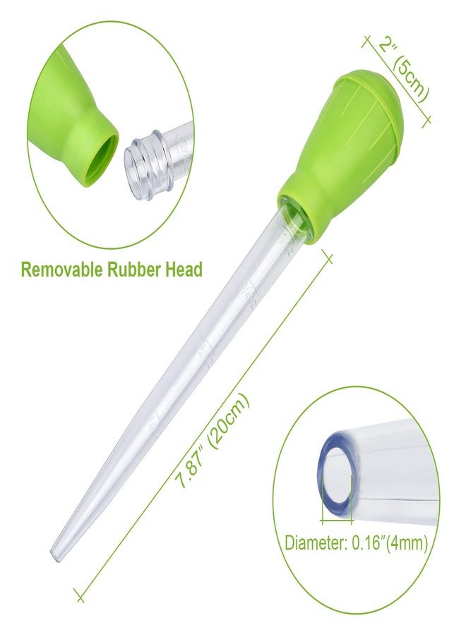 WEAVERBIRD Manual Fish Tank Water Changer Aquarium Dropper, 30ml Aquarium Clean Pipette Dropper, Fish Tank Cleaning Waste Remover, Aquarium Gravel Cleaning Straw, Green - Image 2